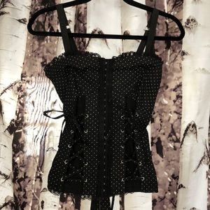 Trip stretchy corset shirt